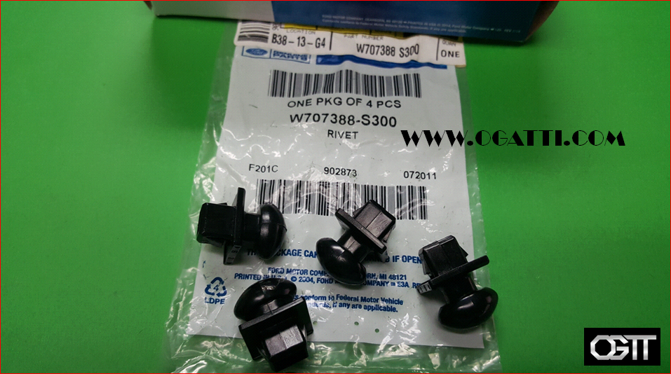 BRAND NEW OEM FORD RIVET FRONT BUMPER ESCAPE 2001-2006 W-707388-S300 - Imagen 2