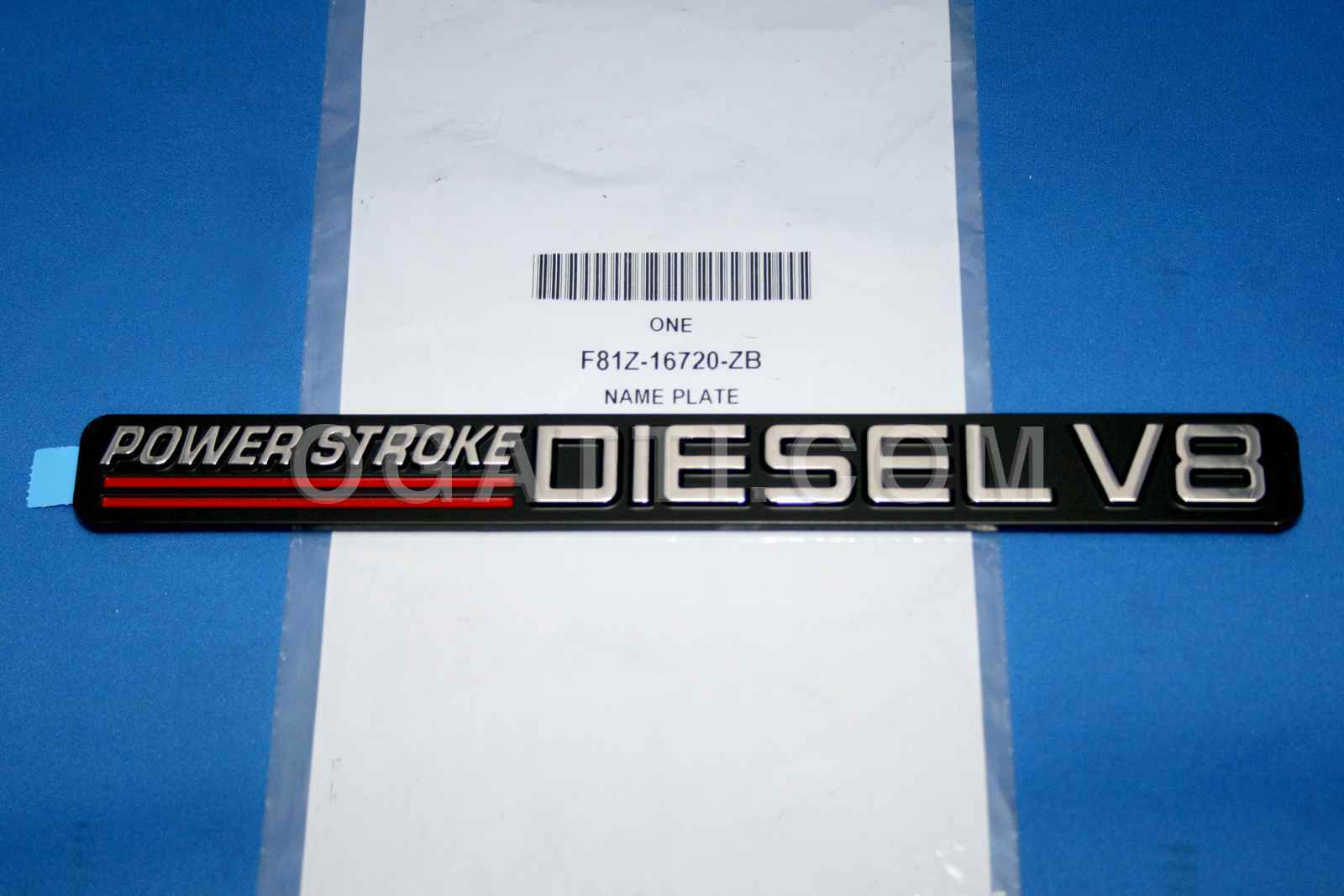 BRAND NEW OEM NAMEPLATE FOR DOOR POWER STROKE DIESEL V8 1999-2004 F81Z-16720-ZB PASSENGER SIDE OR DRIVER SIDE