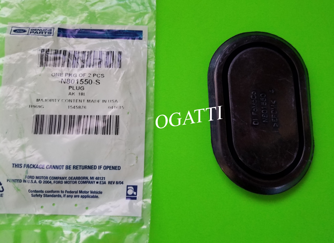Brand New OEM PLUG BUTTON 51.0X89.0 OBLONG N801550-S |N8015| - Imagen 2