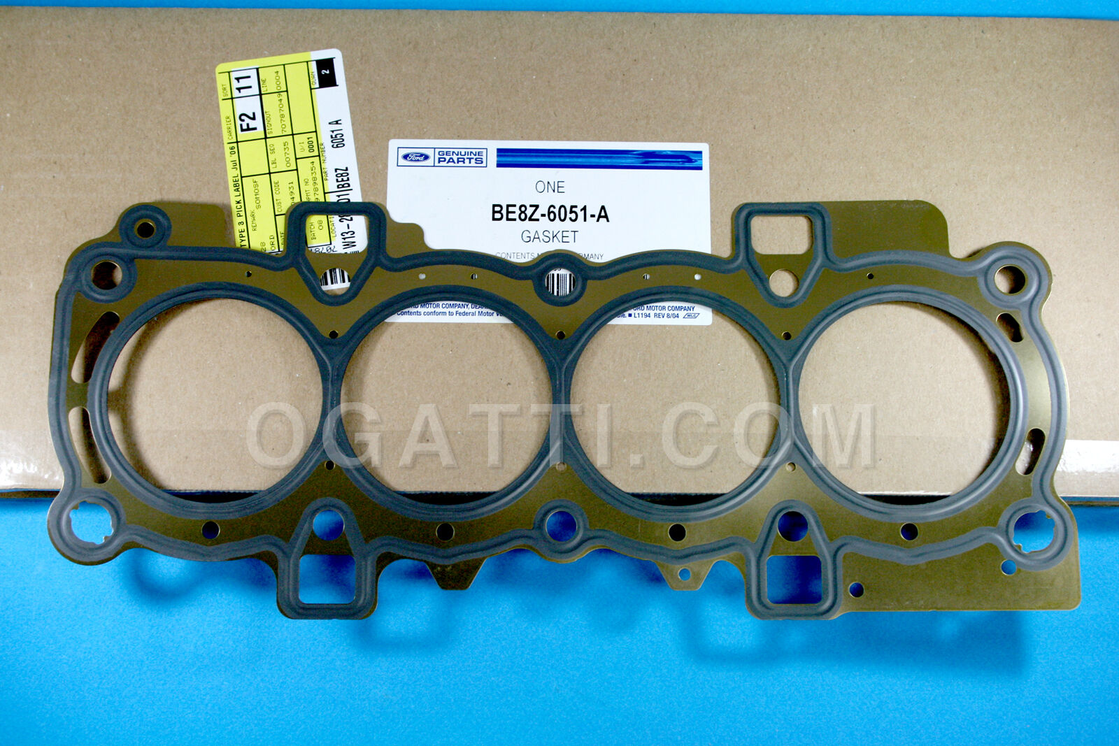 BRAND NEW OEM CYLINDER HEAD GASKET 1.6L FORD FIESTA 2011-2019 BE8Z-6051-A - Imagen 2