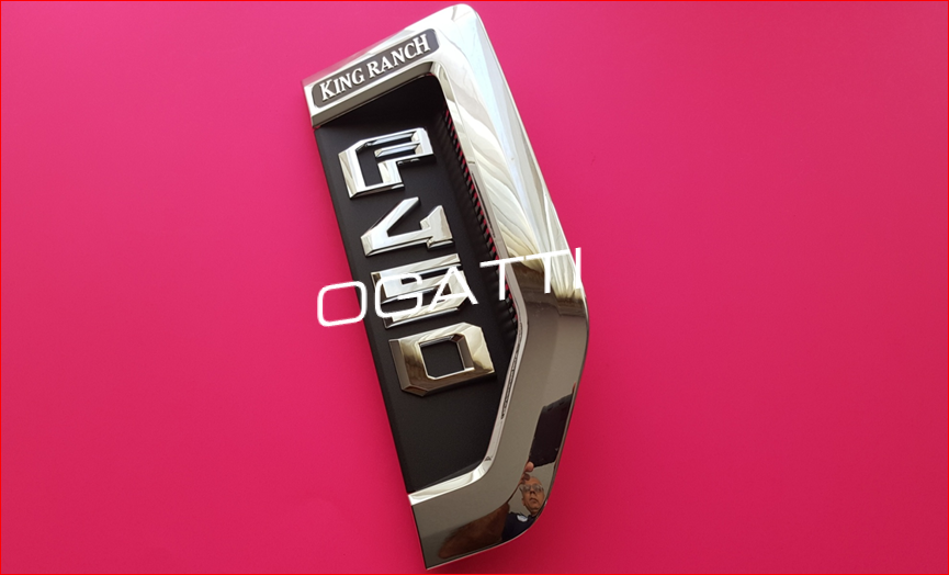 BRAND NEW OEM NAMEPLATE FOR FENDER F450 KING RANCH VERSION PASSENGER SIDE RH 2017-2021 HC3Z-16720-DE - Imagen 3
