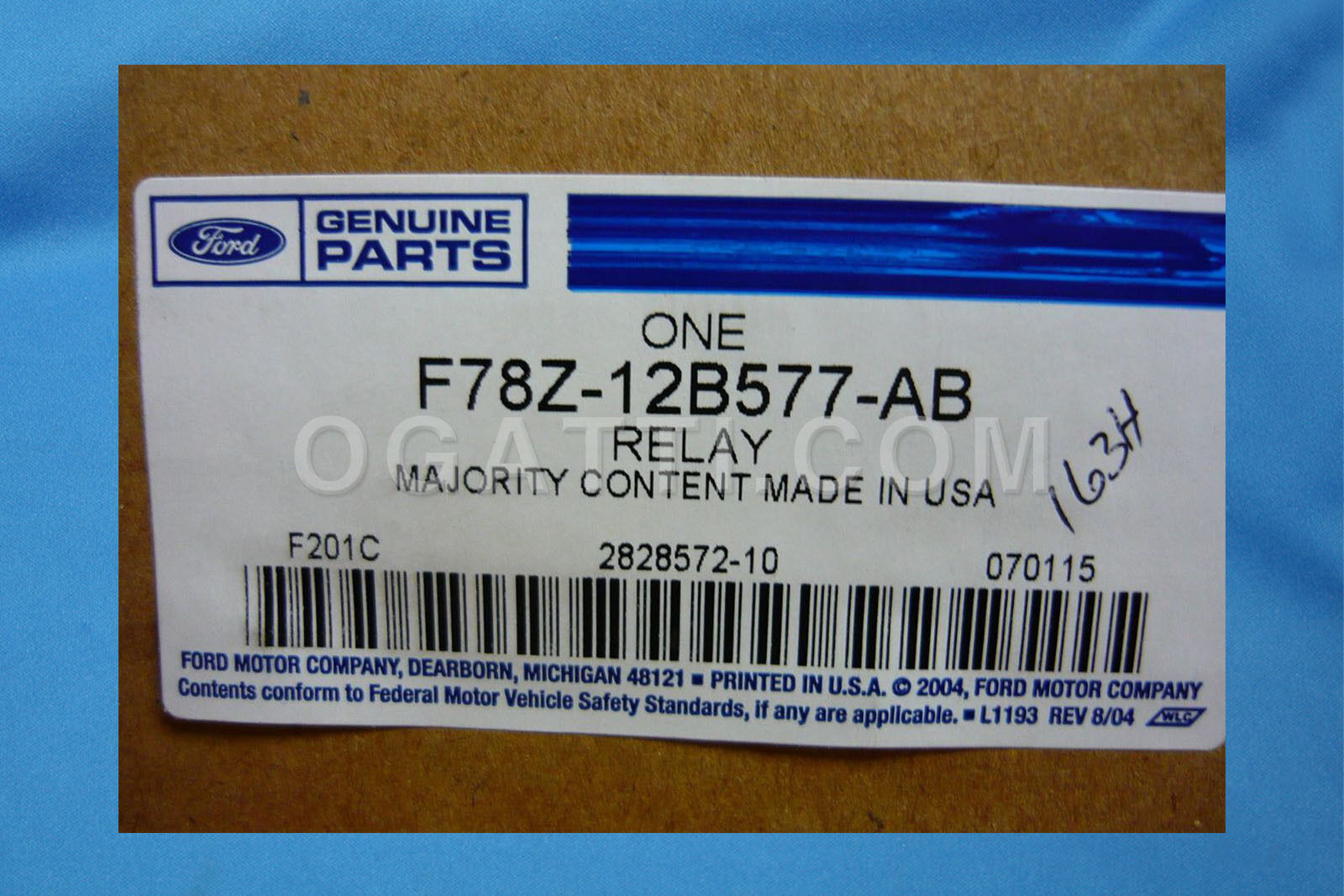 Brand New OEM RELAY F78Z-12B577-AB |12B577|