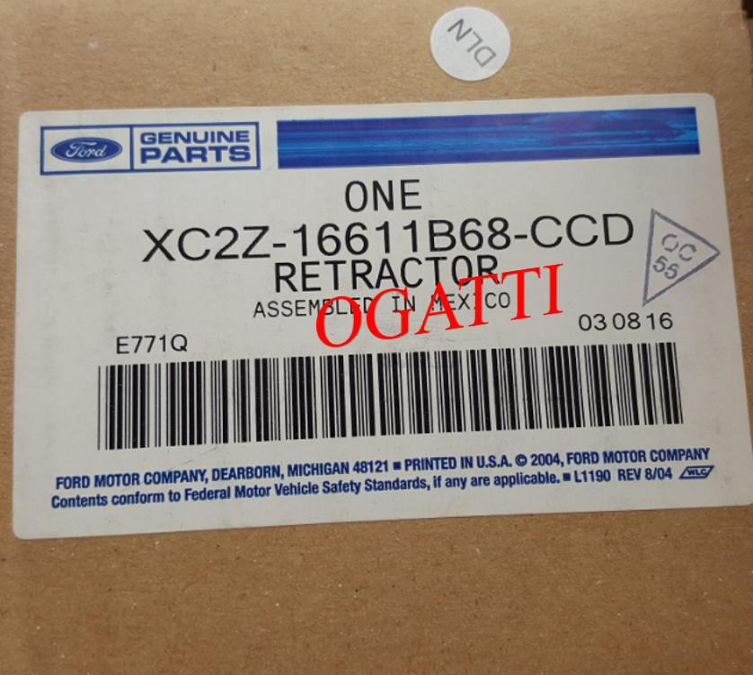 Brand New OEM SEAT BELT ASY XC2Z-16611B68-CCD |16611B68|