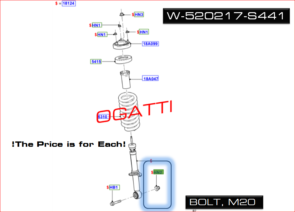Brand New OEM NUT - HEX. W520217-S441 |W520217|
