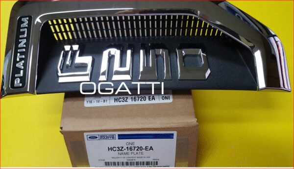 Brand New OEM NAMEPLATE FOR FENDER F250 PLATINUM VERSION 2016-2022 HC3Z-16720-EA RH PASSENGER SIDE