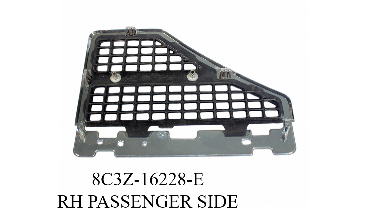 BRAND NEW OEM NAMEPLATE VENT CHROME FOR FENDER F250-350-450-550 VERSION 2006-2010 8C3Z-16228-E RH PASSENGER SIDE - Imagen 2