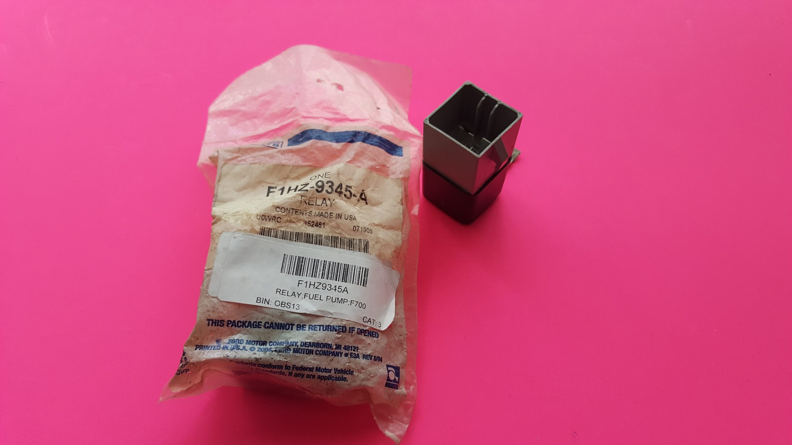 BRAND NEW FORD OEM RELAY BLACK MICRO-MULTI FUNCTION RELAY FUEL PUMP F1HZ-9345-A