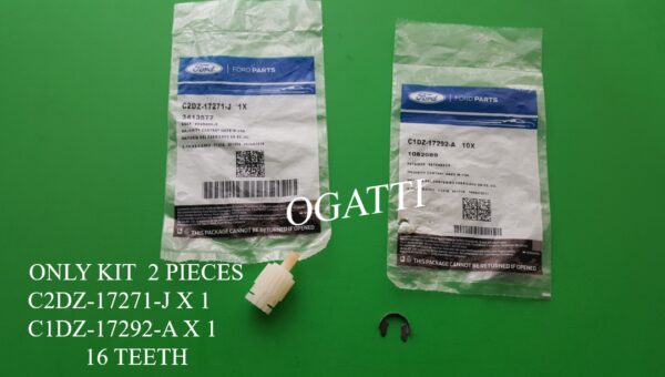 BRAND NEW FORD OEM TRANSMISSION SPEEDOMETER DRIVEN GEAR  16 TOOTH Color CLEAR C2DZ-17271-J and C1DZ-17292-A CLIP