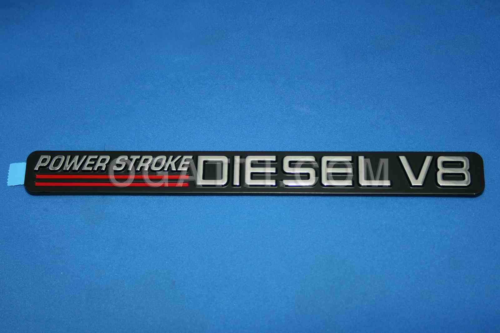 BRAND NEW OEM NAMEPLATE FOR DOOR POWER STROKE DIESEL V8 1999-2004 F81Z-16720-ZB PASSENGER SIDE OR DRIVER SIDE - Imagen 2