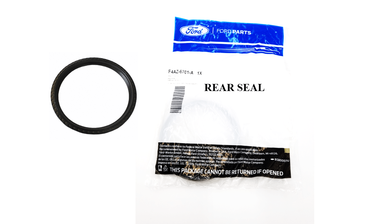 Brand New OEM REAR Crankshaft Seal Oil, 2.5L 6 Cyl, 4.6L 8 Cyl Romeo,Windsor, 5.4 SOHC 16V, 6.8L GAS EFI V10, 4.6 SOHC V8, 3.0 V6 DOHC 24V DURATEC F4AZ-6701-A