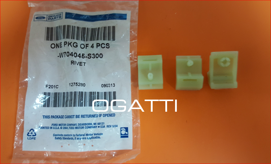 Brand New OEM Hardware Clip Plastic, Internal door Trim Focus, Transit Connect 2003-2010 W-704045-S300 - Imagen 2
