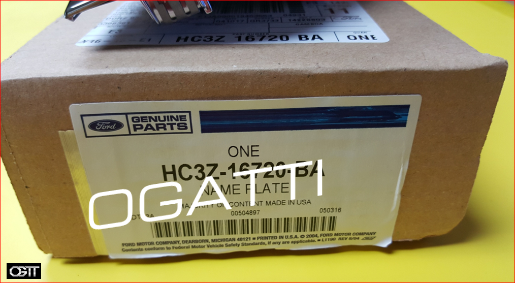 Brand New OEM NAMEPLATE FOR FENDER F250 XLT VERSION 2016-2022 HC3Z-16720-BA RH PASSENGER SIDE - Imagen 2