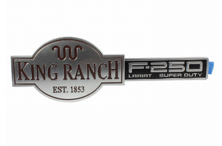 BRAND NEW OEM NAMEPLATE FOR TAILGATE F250 KING RANCH LARIAT VERSION 2004-2010 3C3Z-9942528-CA
