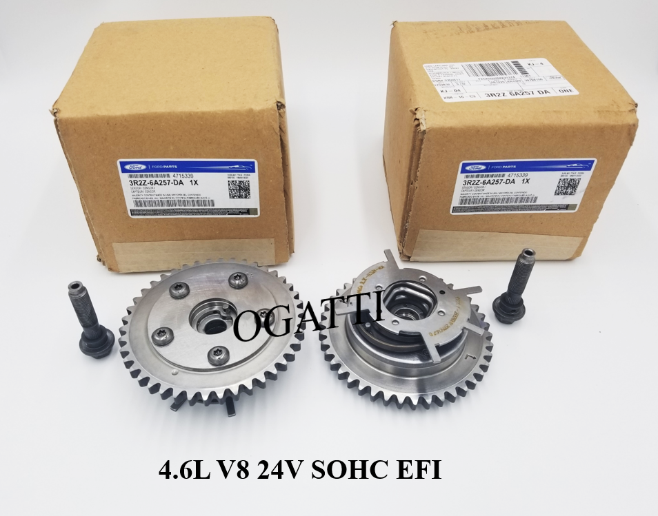 Brand New OEM Phaser Camshaft 4.6L V8 12V OHV, 5.4L V8 24V OHV 2 Pieces Engine Repair Kit (OG-60-4.6L-2-4) 3R2Z-6A257-DA
