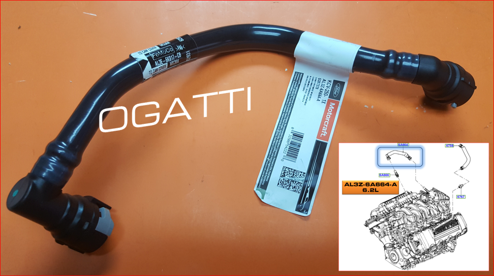 BRAND NEW OEM HOSE PCV VALVE 6.2L DOHC F150-250-350-450 RAPTOR 2011-2015 AL3Z-6A664-A |6A664|