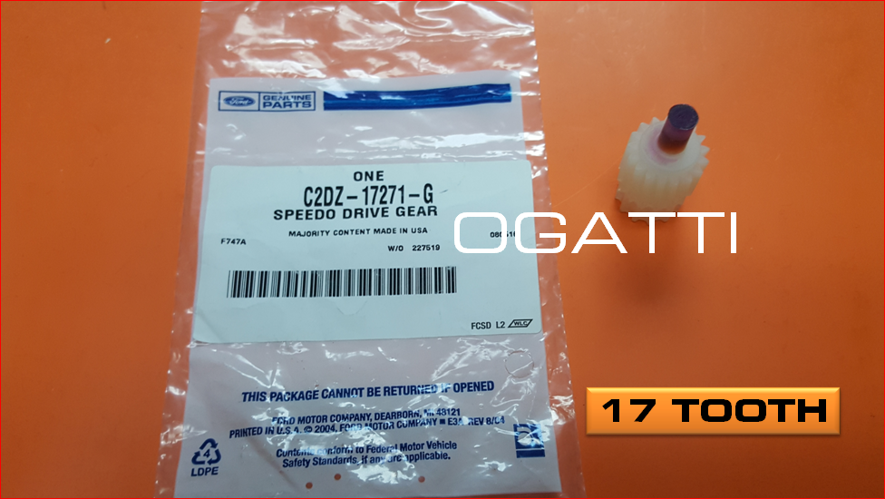 BRAND NEW FORD OEM TRANSMISSION SPEEDOMETER DRIVEN GEAR 17 TOOTH Color Clear C2DZ-17271-G