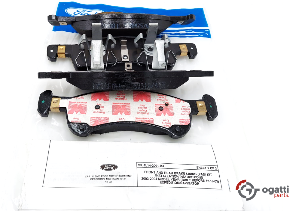 Brand New OEM Genuine Front Brake Pads Kit Expedition |Navigator SERIES 2003-2006 4L1Z-2001-AC |2V001| - Imagen 2