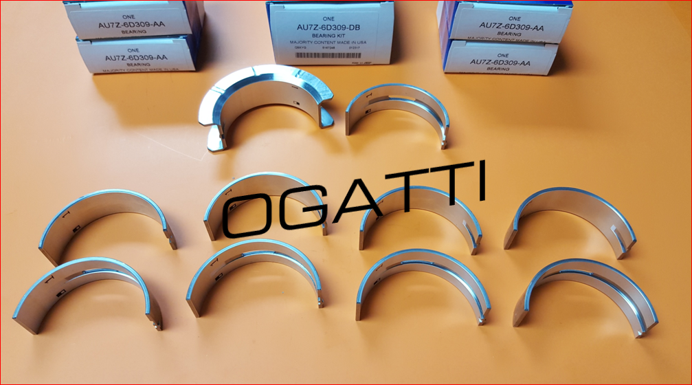 Brand New OEM Main Bearing Crankshaft STD Grade 1 6.2L V8 2V DOHC, 10 Pieces, Engine Repair Kit (OG-60-6.2L-10-1) - Imagen 2