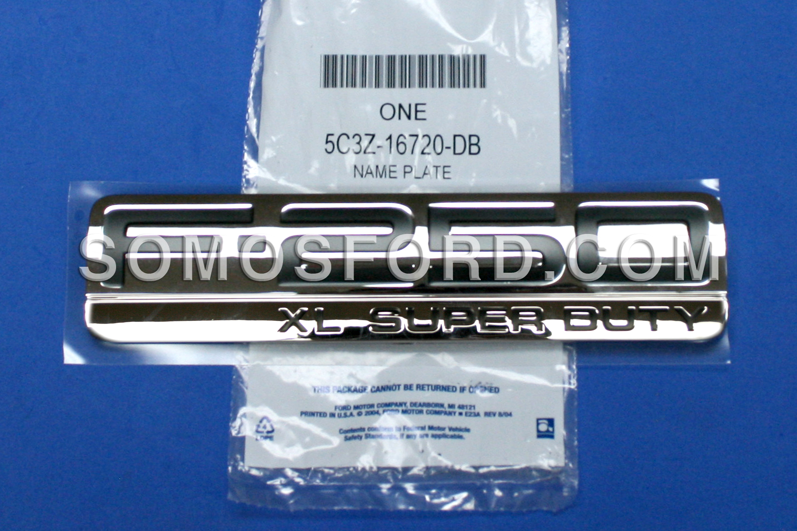 BRAND NEW OEM NAMEPLATE FOR FENDER F250 XL VERSION 2004-2010 5C3Z-16720-DB RH PASSENGER SIDE OR DRIVER SIDE - Imagen 3