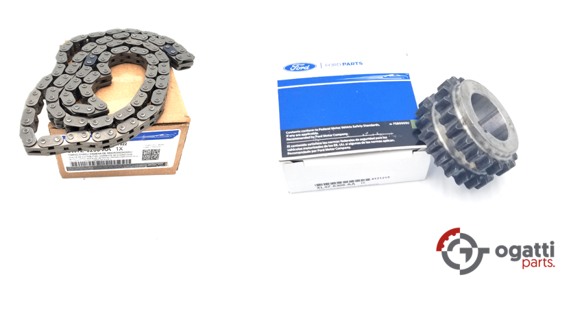 Brand New OEM Gear Crankshaft and Chain - Timing 4.6L, 2 Pieces Engine Repair Kit (OG-60-4.6L-2-11) - Imagen 3