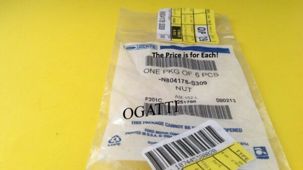 Brand New OEM NUT - ADJUSTING SCREW N804178-S309 |N804178|