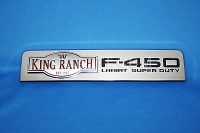 BRAND NEW OEM NAMEPLATE FOR FENDER F450 LARIAT KING RANCH VERSION DRIVER SIDE - PASSENGER SIDE 2006-2010 8C3Z-16720-S