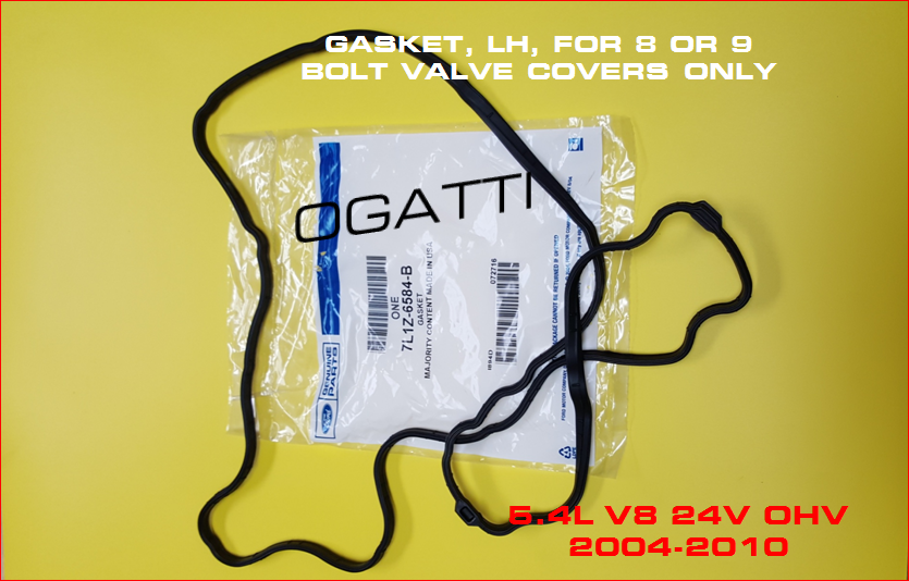 Brand New OEM Valve Cover Gasket - VALVE ROCKER ARM COVER LH Driver side 8-9 BOLTS | 5.4L V8 24V OHV |4.6L V8 24V SOHC EFI 7L1Z-6584-B - Imagen 5