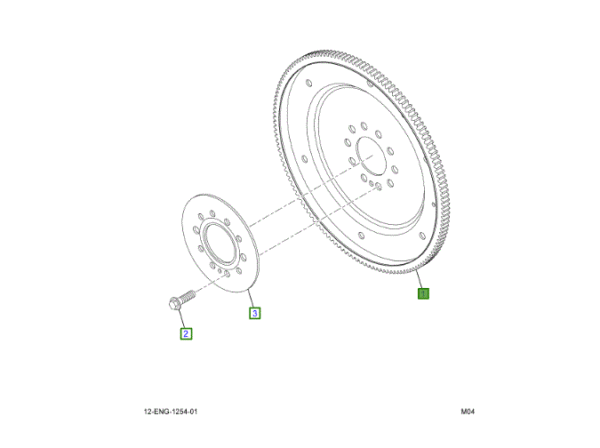 BRAND NEW OEM FLYWHEEL AND RING GEAR, LCF-450-550 ID: 6E7O 6375-AA., FLYWHEEL (FROM 01/01/1994), LCF  6E7Z-6375-AA