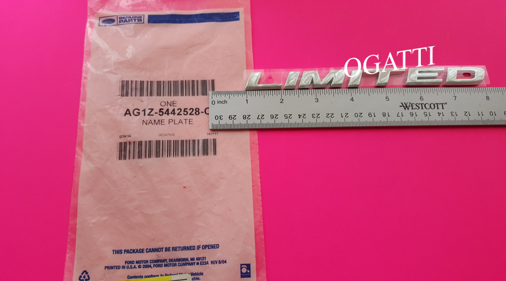 Brand New OEM NAME PLATE AG1Z-5442528-C |5442528| - Imagen 3