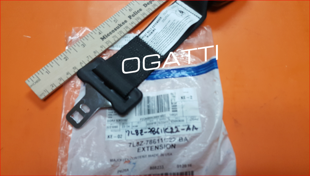 Brand New OEM EXTENSION SEAT BELT ECONOLINE, ESCAPE, TRANSIT CONNECT 7L8Z-78611C22-BA |78611C22| - Imagen 2