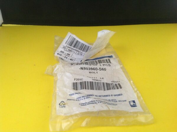 Brand New OEM BOLT - HEX. HEAD - FLANGED N803960-S60 |LC N8039|