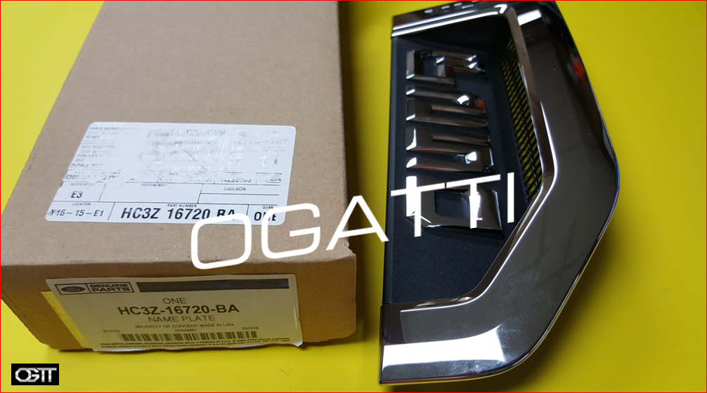 Brand New OEM NAMEPLATE FOR FENDER F250 XLT VERSION 2016-2022 HC3Z-16720-BA RH PASSENGER SIDE - Imagen 3