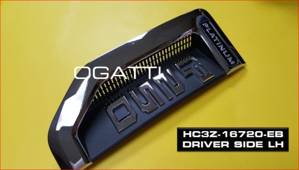 Brand New OEM NAMEPLATE FOR FENDER F250 PLATINUM VERSION 2016-2022 HC3Z-16720-EB LH DRIVER SIDE