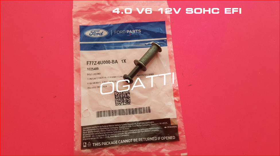 Brand New OEM Cassette RH BOLT WITH O-RING; BOLT THROUGH HEAD, M6 X 35MM F77Z-6U000-BA |6U000| - Imagen 3