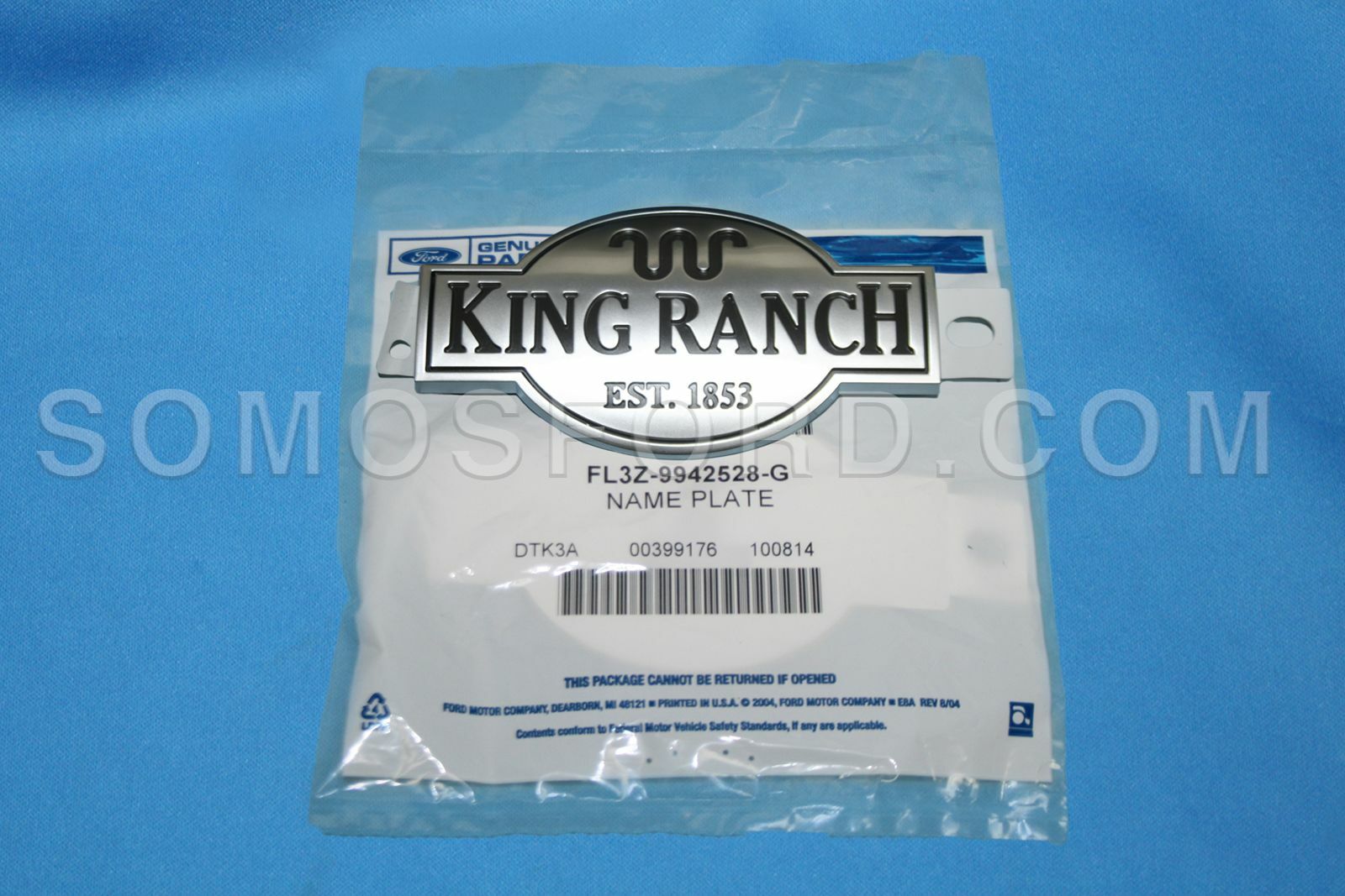 Brand New OEM NAME PLATE FL3Z-9942528-G |9942528| - Imagen 2
