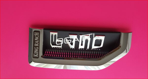BRAND NEW OEM NAMEPLATE FOR FENDER F450 KING RANCH VERSION DRIVER SIDE 2017-2021 HC3Z-16720-DF
