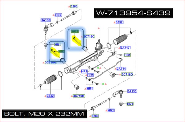 Brand New OEM BOLT W713954-S439 |W713954|