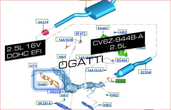 Brand New OEM GASKET CV6Z-9448-A |9448|