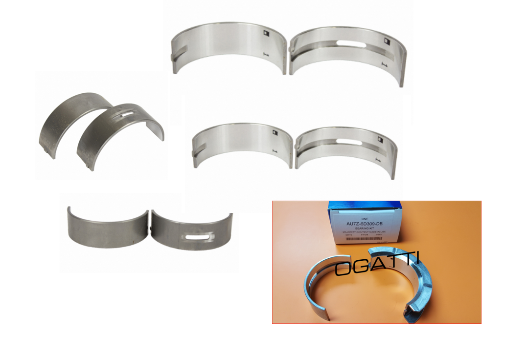 Brand New OEM Main Bearing Crankshaft STD Grade 1 6.2L V8 2V DOHC, 10 Pieces, Engine Repair Kit (OG-60-6.2L-10-1)