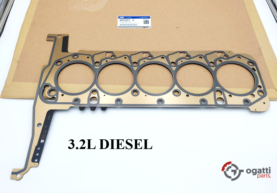 BRAND NEW FORD OEM 3.2L DIESEL HEAD CYLINDER GASKET 1.20MM 3 HOLES RANGER TRANSIT TTH | EVEREST | TROLLER BB3Z-6051-C - Imagen 2