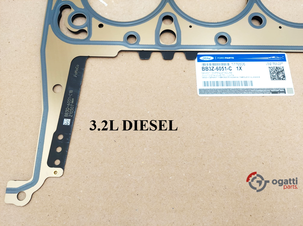 BRAND NEW FORD OEM 3.2L DIESEL HEAD CYLINDER GASKET 1.20MM 3 HOLES RANGER TRANSIT TTH | EVEREST | TROLLER BB3Z-6051-C - Imagen 4