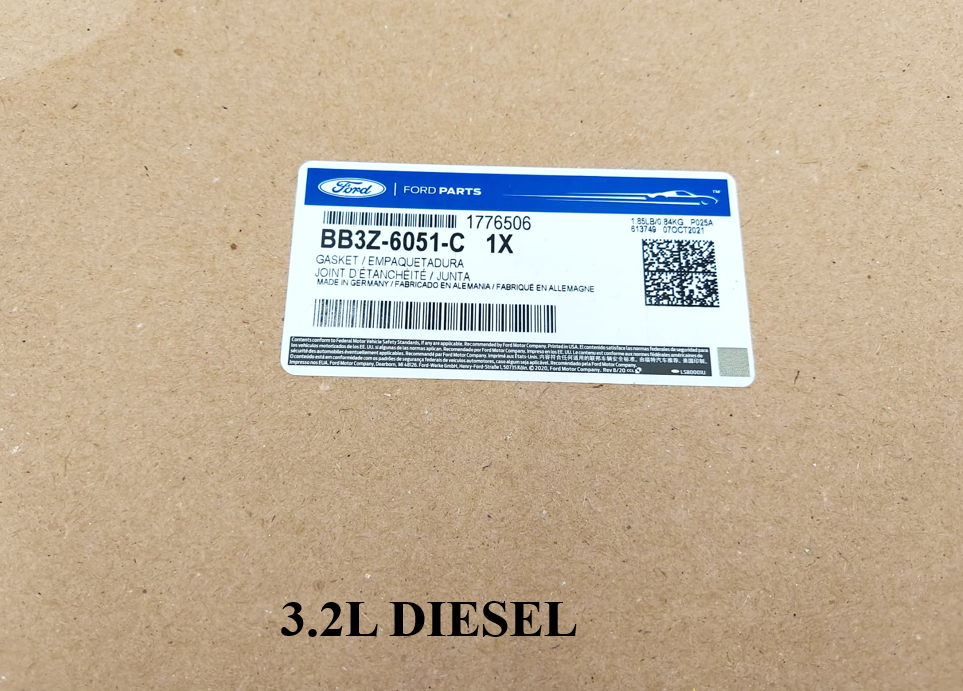 BRAND NEW FORD OEM 3.2L DIESEL HEAD CYLINDER GASKET 1.20MM 3 HOLES RANGER TRANSIT TTH | EVEREST | TROLLER BB3Z-6051-C - Imagen 8