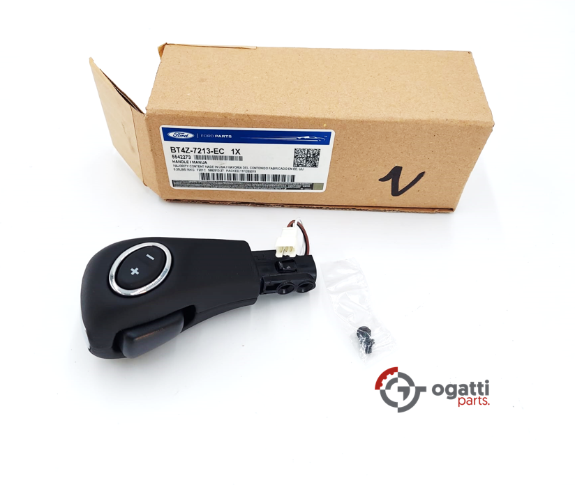 Brand New OEM KNOB - CONTROL LEVER, LEATHER, WITH SWITCH, LEATHER, WITH SWITCH EXPLORER BT4Z-7213-EC