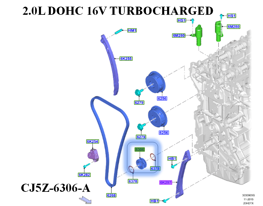 Brand New OEM GEAR CRANKSHAFT 2.0L DOHC TURBOCHARGED 16V CJ5Z-6306-C