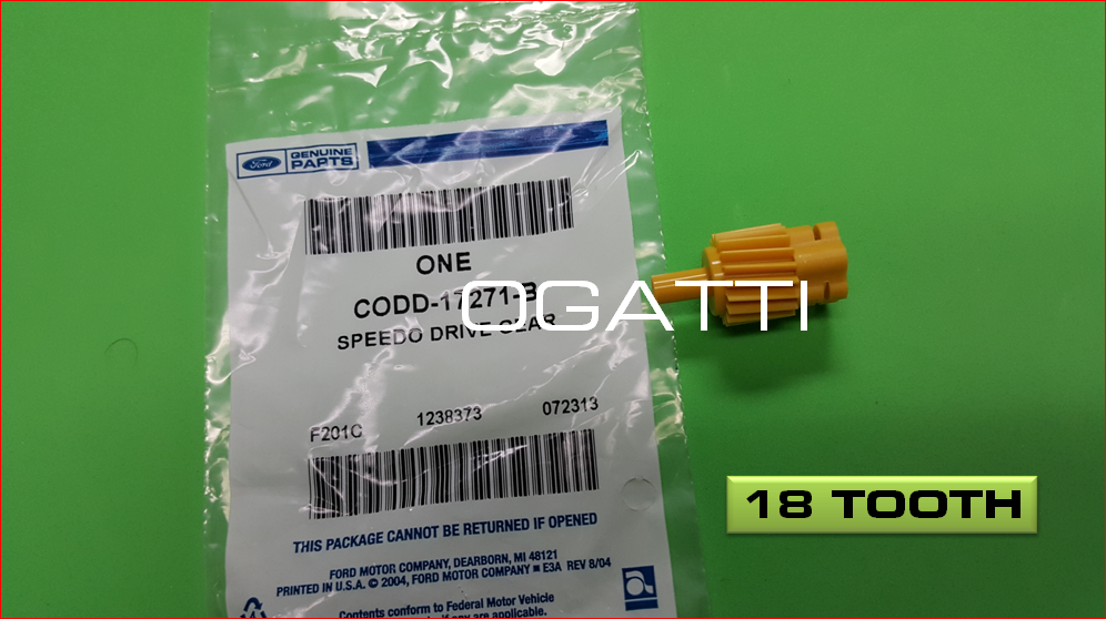 BRAND NEW FORD OEM TRANSMISSION SPEEDOMETER DRIVEN GEAR 18 TOOTH Color YELLOW CODD-17271-B and C1DZ-17292-A OG-17271Y-1 - Imagen 2