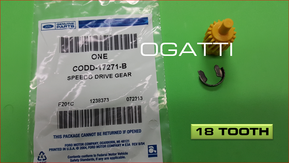 BRAND NEW FORD OEM TRANSMISSION SPEEDOMETER DRIVEN GEAR 18 TOOTH Color YELLOW CODD-17271-B and C1DZ-17292-A OG-17271Y-1 - Imagen 3