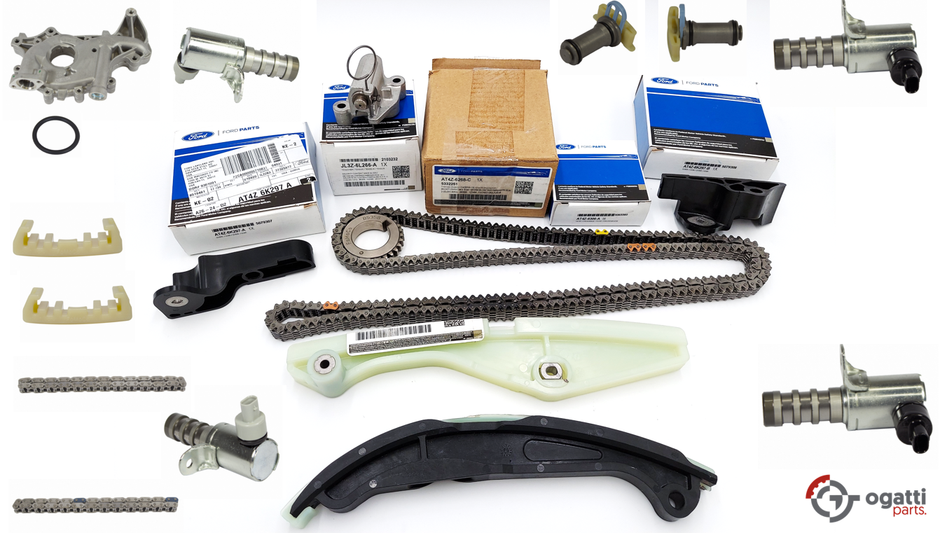 Brand New OEM Timing Chain Kit 3.5L DOHC VCT, 19 Pieces, Engine Repair Kit for Explorer |F-150|Edge | Flex |Taurus 2011-2019 (OG-60-3.5L-19-3) - Imagen 2
