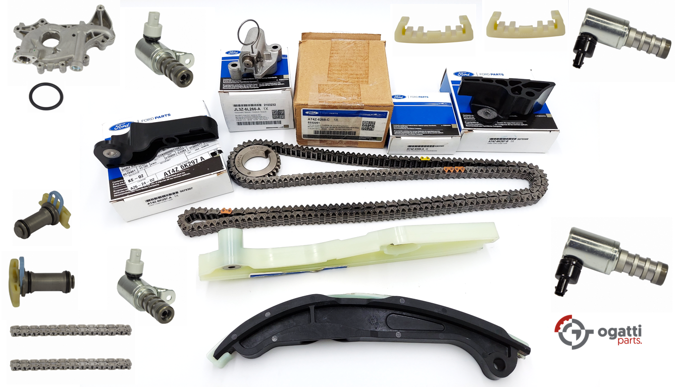 Brand New OEM Timing Chain Kit 3.5L DOHC VCT, 19 Pieces, Engine Repair Kit for Explorer |F-150|Edge | Flex |Taurus 2011-2019 (OG-60-3.5L-19-3)