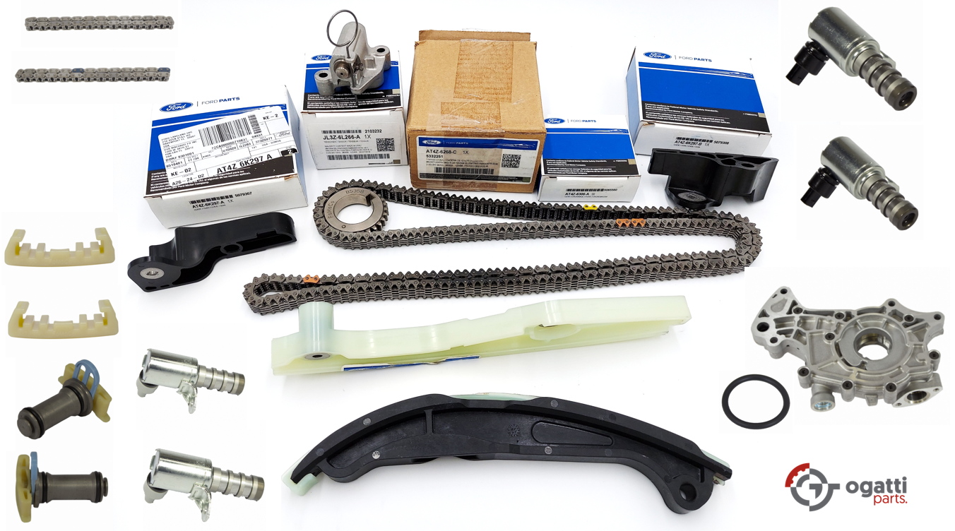 Brand New OEM Timing Chain Kit 3.5L DOHC VCT, 19 Pieces, Engine Repair Kit for Explorer |F-150|Edge | Flex |Taurus 2011-2019 (OG-60-3.5L-19-3) - Imagen 5