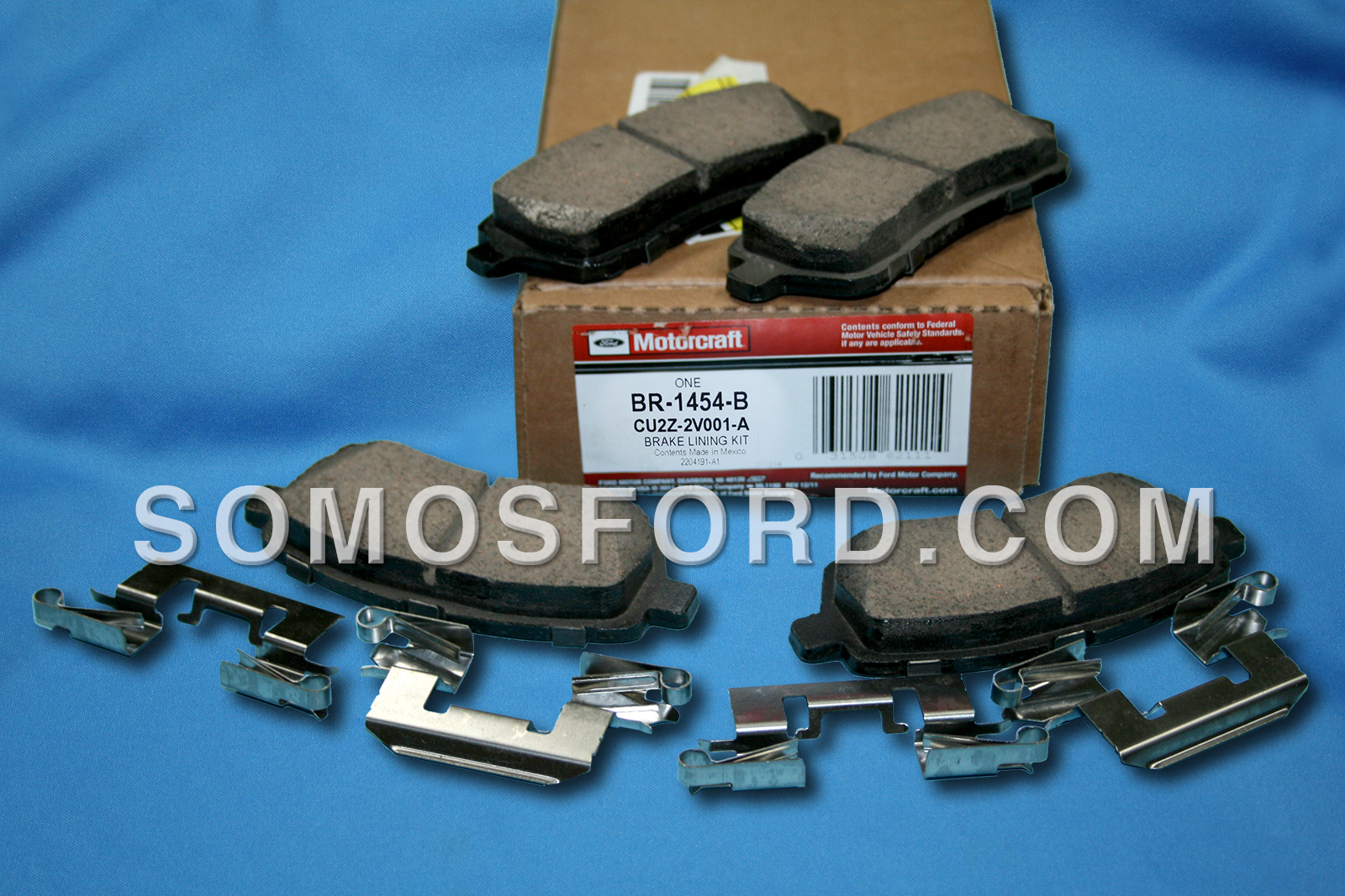 Brand New OEM FRONT BRAKE PADS FORD Fiesta 2013-2019 CU2Z-2V001-A BR-1454B | CU2Z-2V001-E BR-1454C - Imagen 2